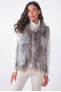 GILET FOURRURE NOMADE Natural Grey