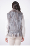 GILET FOURRURE NOMADE Natural Grey