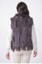 GILET FOURRURE NOMADE Grey