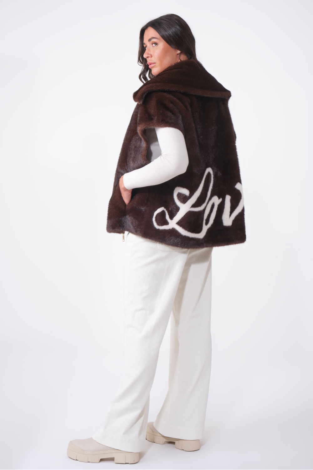 MIA ART/LOVE DARK BROWN/PALOMINO