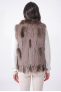 GILET FOURRURE NOMADE Taupe