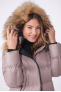DAKOTA COAT Light Taupe (fourrure)