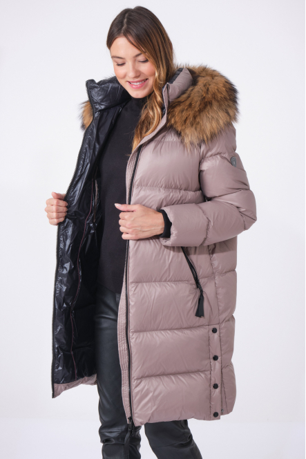 DAKOTA COAT Light Taupe (fourrure)