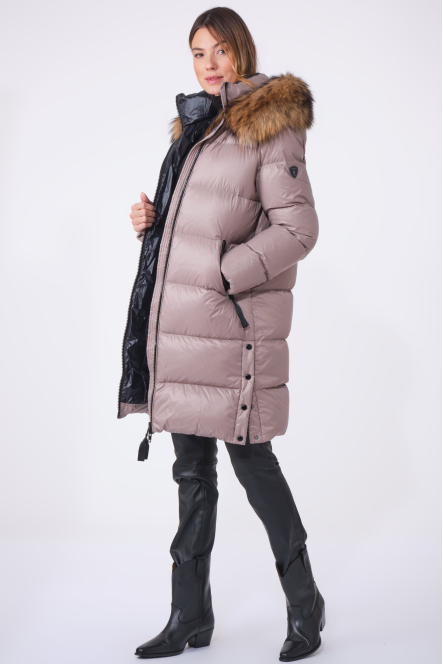 DAKOTA COAT Light Taupe (fourrure)