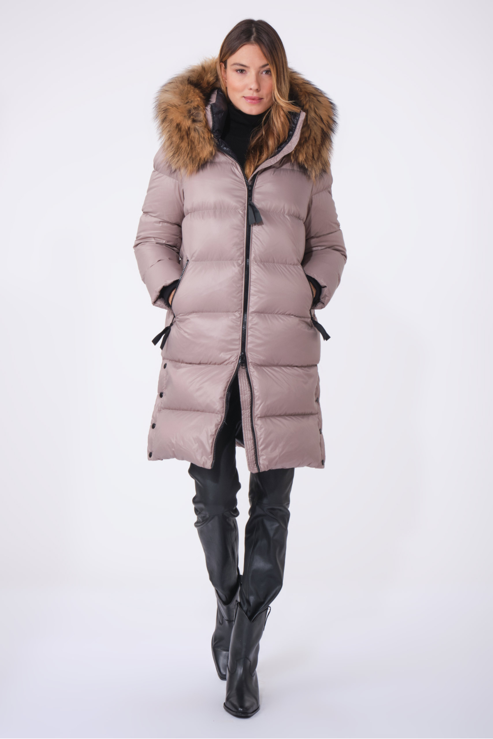 DAKOTA COAT Light Taupe (fourrure)