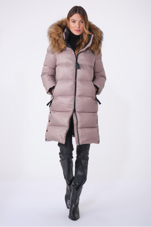 DAKOTA COAT Light Taupe (fourrure)