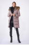 DAKOTA COAT Light Taupe (fourrure)