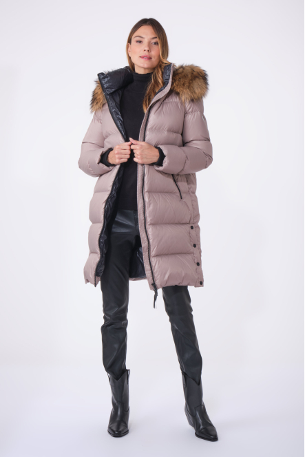DAKOTA COAT Light Taupe (fourrure)