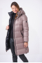 DAKOTA COAT Light Taupe (fourrure)