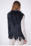 GILET FOURRURE NOMADE Navy