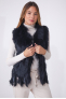 GILET FOURRURE NOMADE Navy