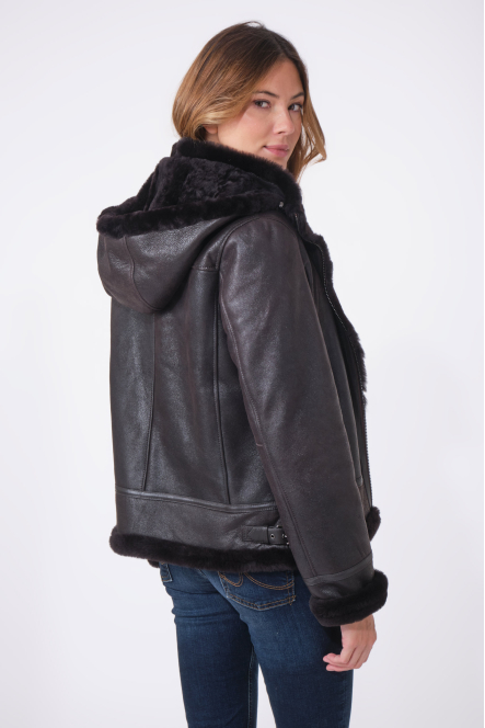 ADINE SHEARLING Dark Brown