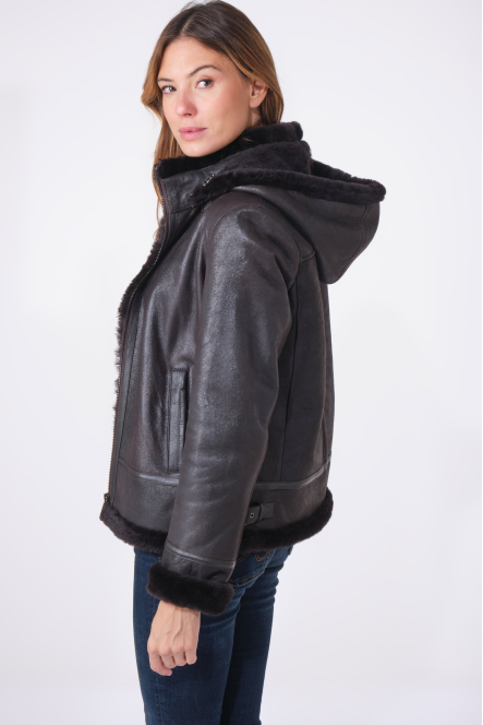 ADINE SHEARLING Dark Brown