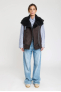 CHRISTELLE GILET Brown