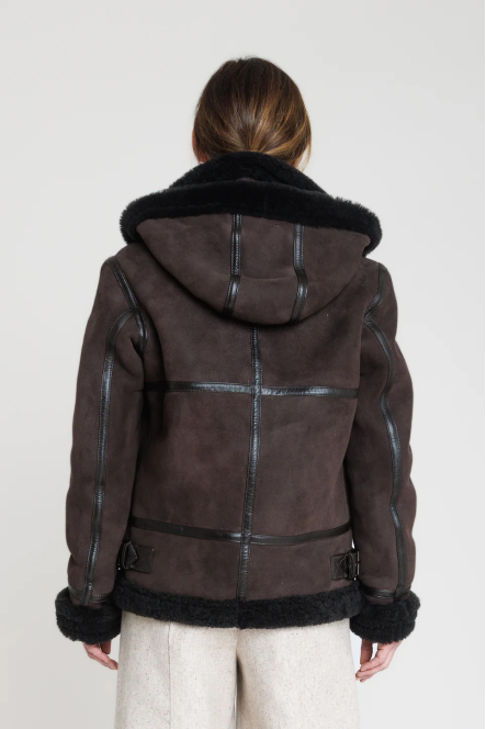 JACQUELINE SHEARLING Brown