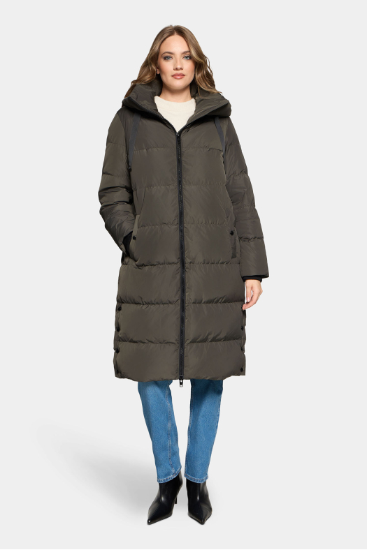 CAMILA SHINE COAT Alligator Green