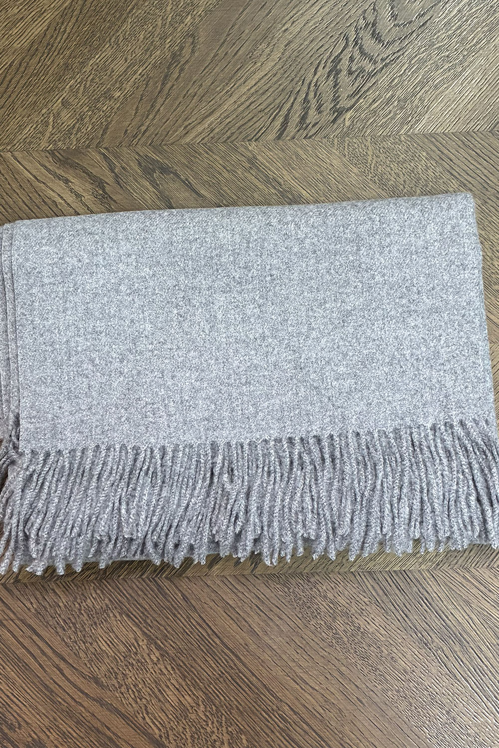 ECHARPE LAINE/CACHEMIRE GRIS Chiné