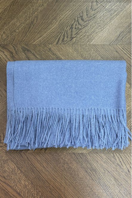 ECHARPE LAINE/CACHEMIRE BLEU JEANS
