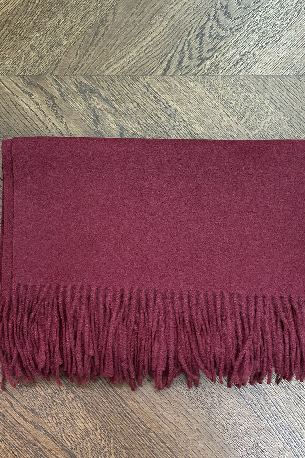 ECHARPE LAINE/CACHEMIRE BORDEAUX