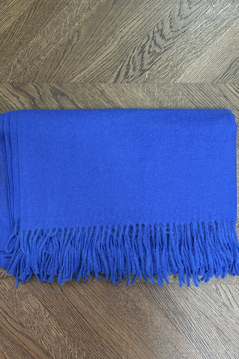 ECHARPE LAINE/CACHEMIRE BLEU ROYAL