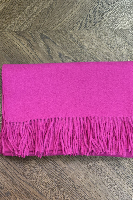 ECHARPE LAINE/CACHEMIRE FUSCHIA
