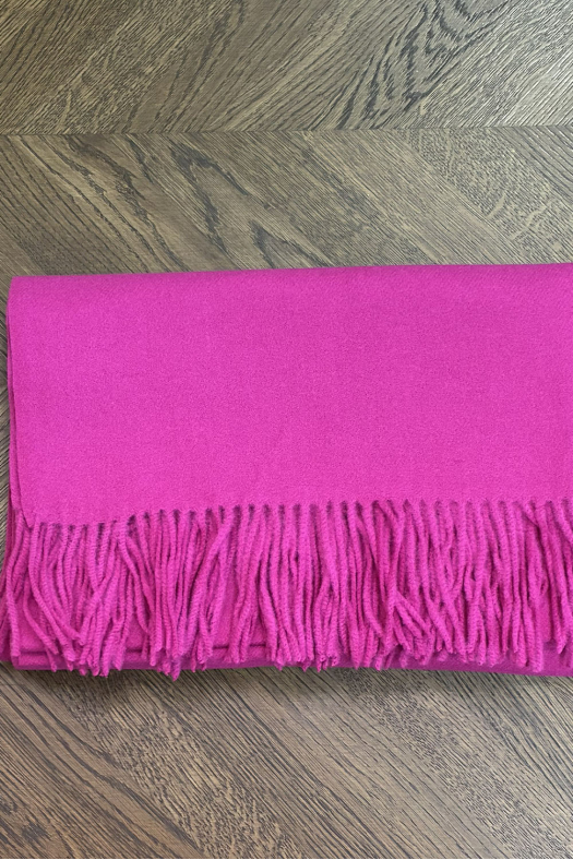 ECHARPE LAINE/CACHEMIRE FUSCHIA
