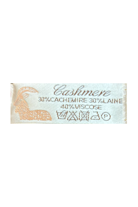 ECHARPE LAINE/CACHEMIRE MARINE