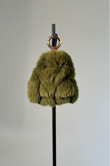 PORTE CLES LAPIN Kaki