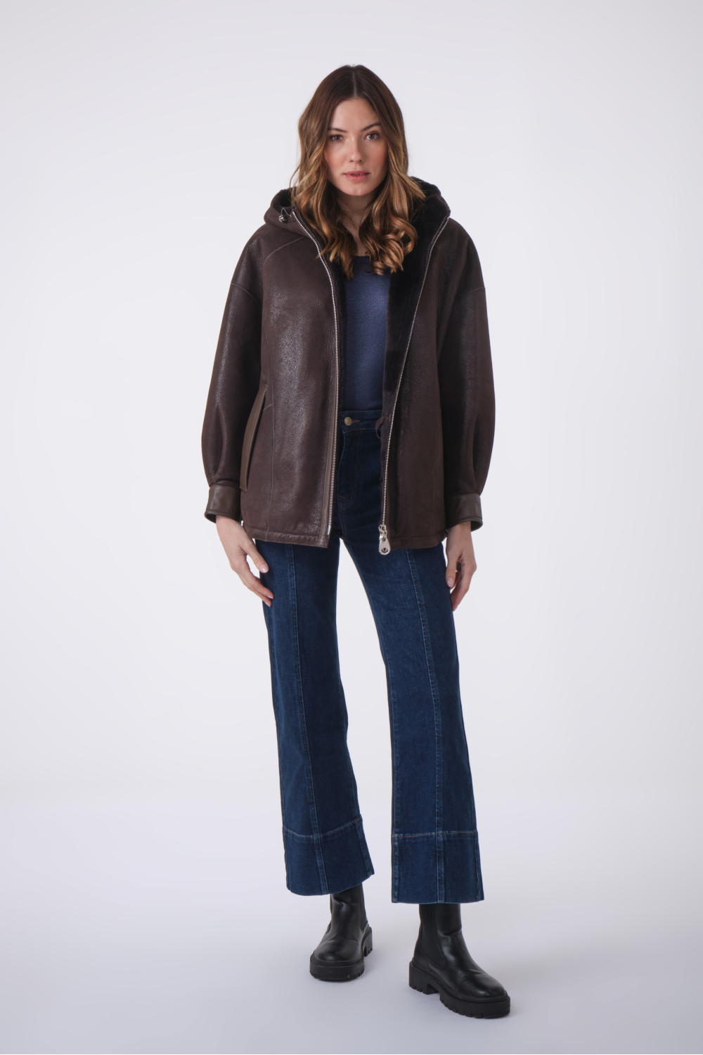 ISQ SHEARLING Brown