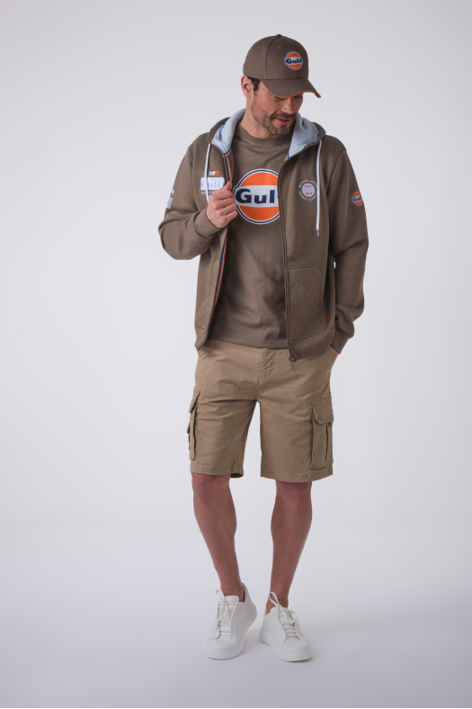 HOODIE FULL ZIP BOLD CLASSICS Kaki