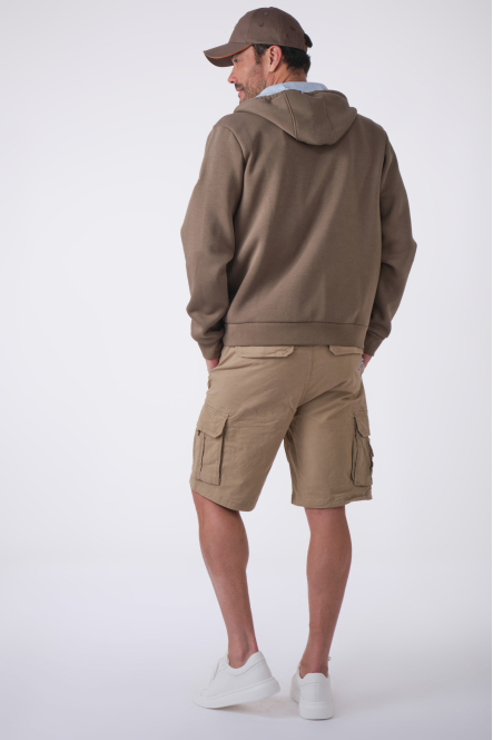 HOODIE FULL ZIP BOLD CLASSICS Kaki