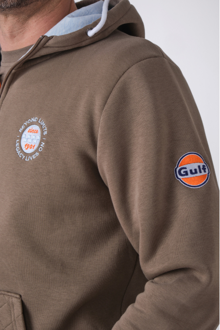 HOODIE FULL ZIP BOLD CLASSICS Kaki