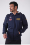 SMQ FASTER FULL ZIP HOODIE navy