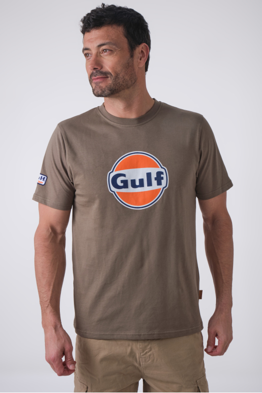 T-SHIRTGULF LOGO BLEU