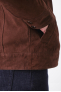 OCTAVE ZIP JACKET SUED marron foncé