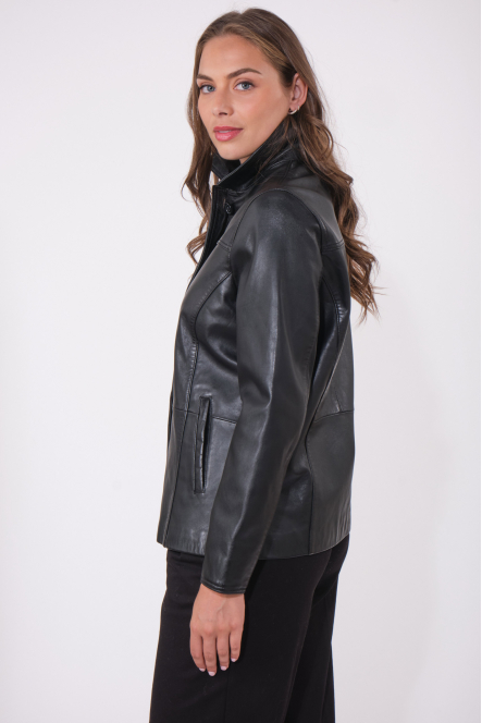 BABETH BASIC LEATHER JACKET